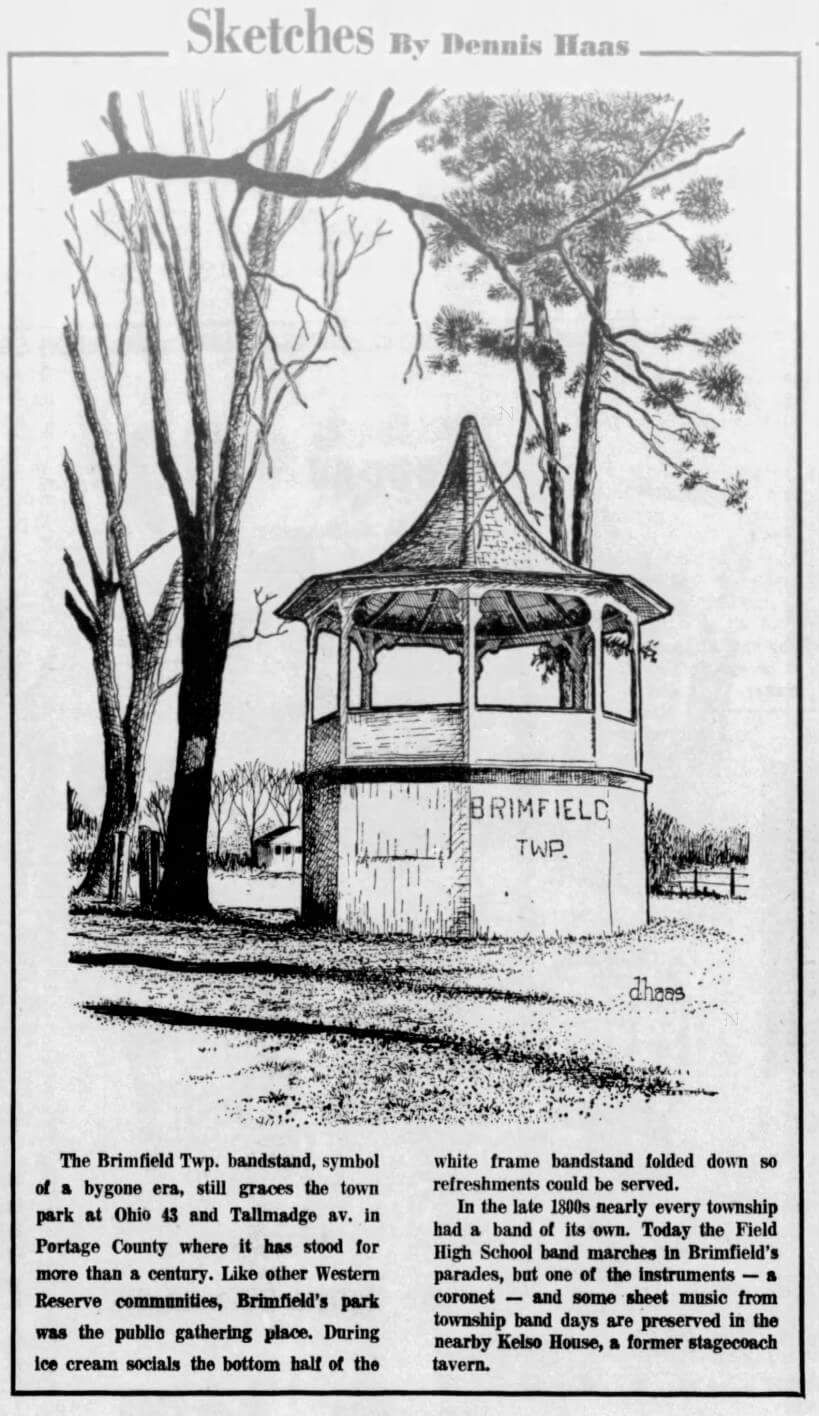 Newspaper Sketching of Gazebo