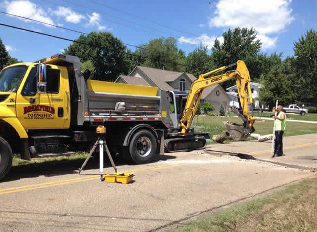Road Crewing Working on a Street